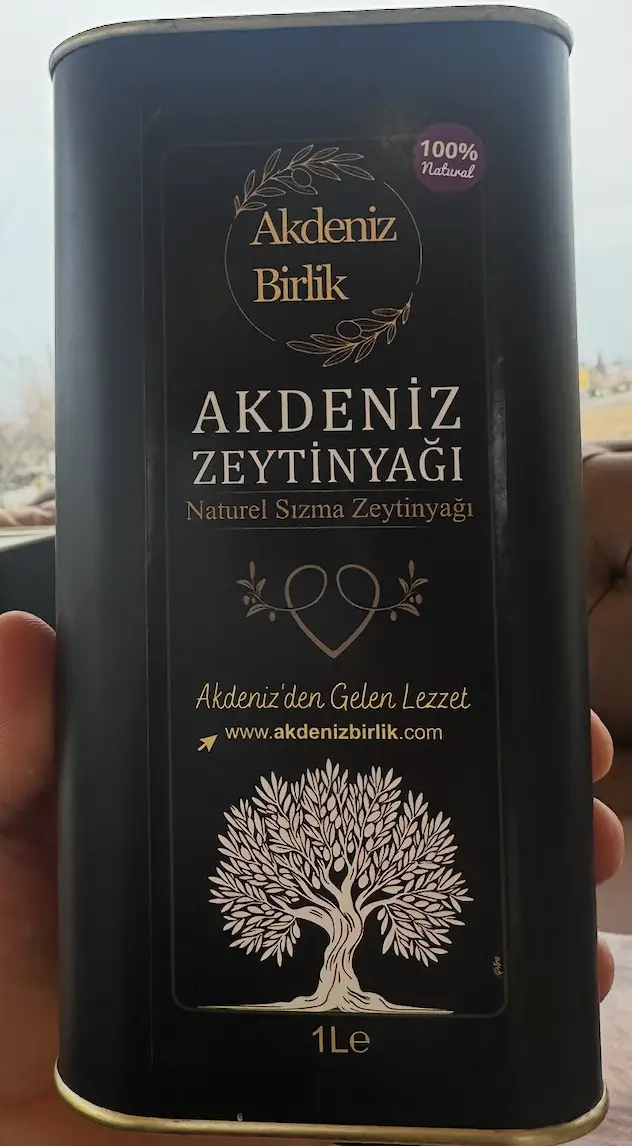 akdeniz zeytinyağ 1 lt teneke