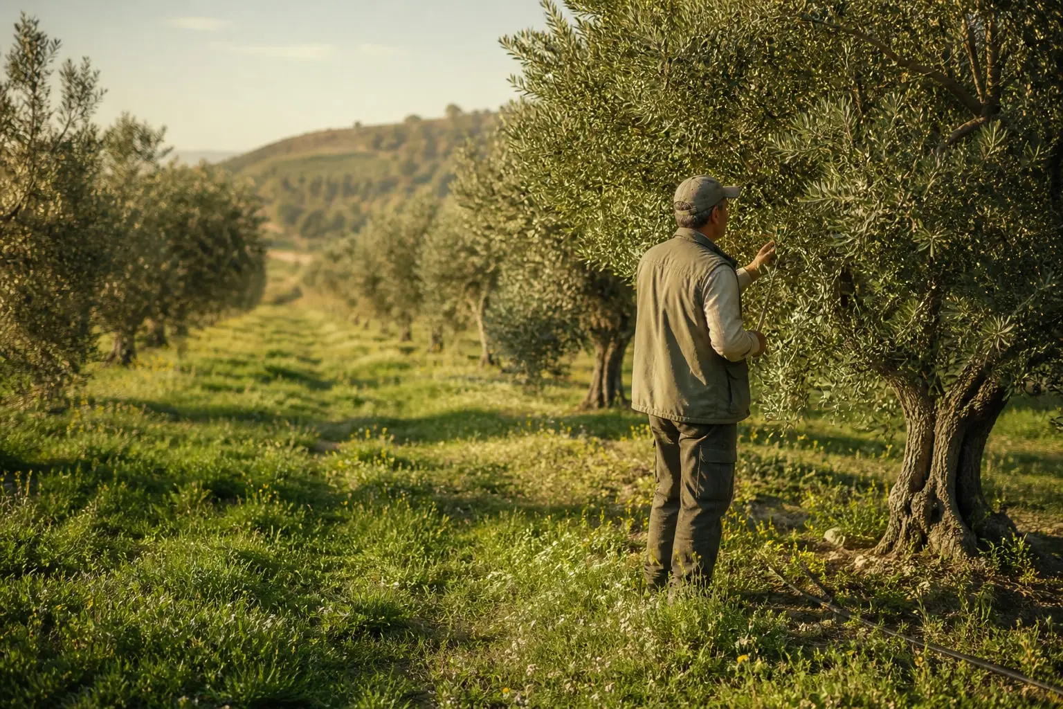 Doğal bitki örtüsüyle korunan zeytinlikte sürdürülebilir tarım