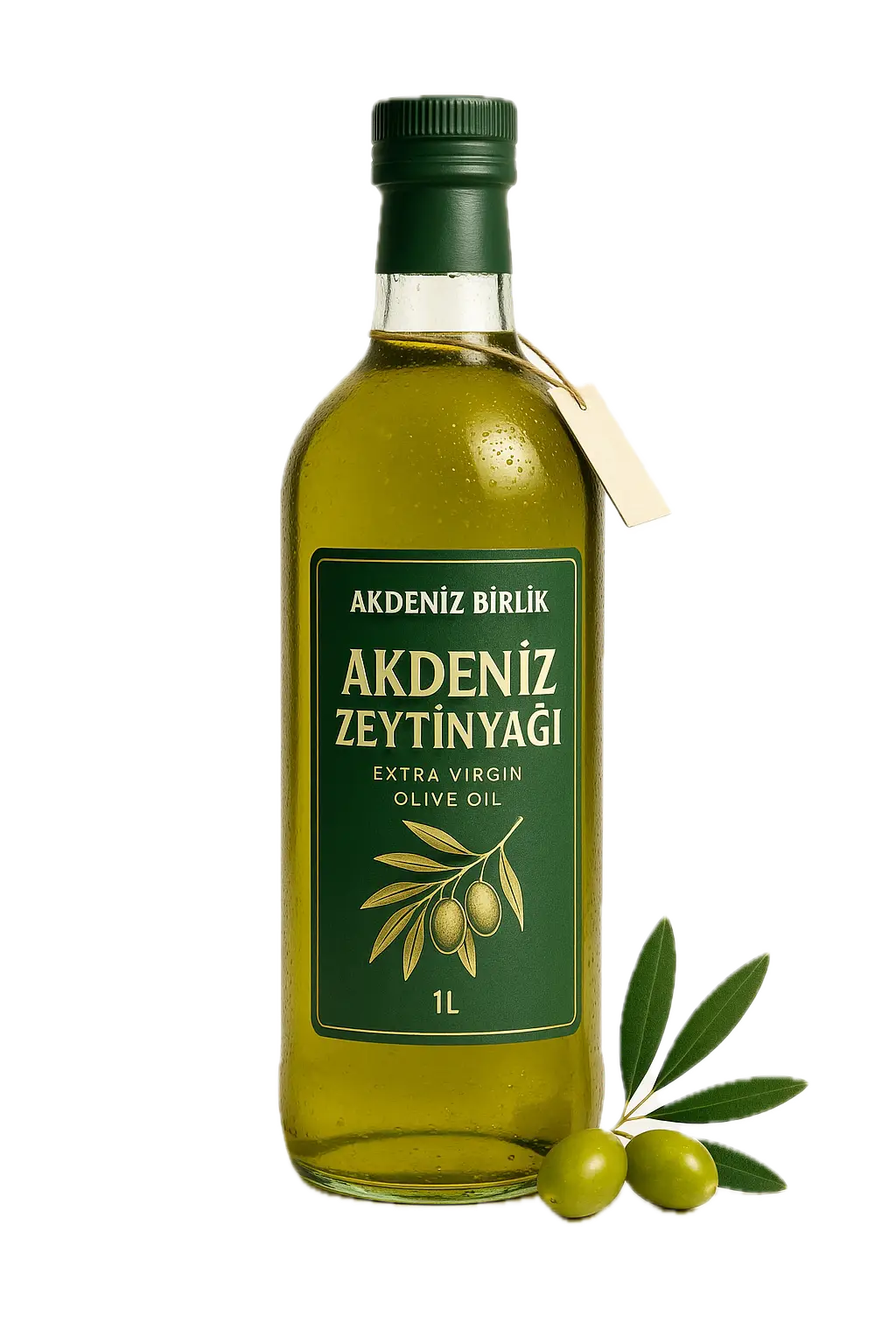 Akdeniz Zeytinyağı 1 Lt Cam Şişe